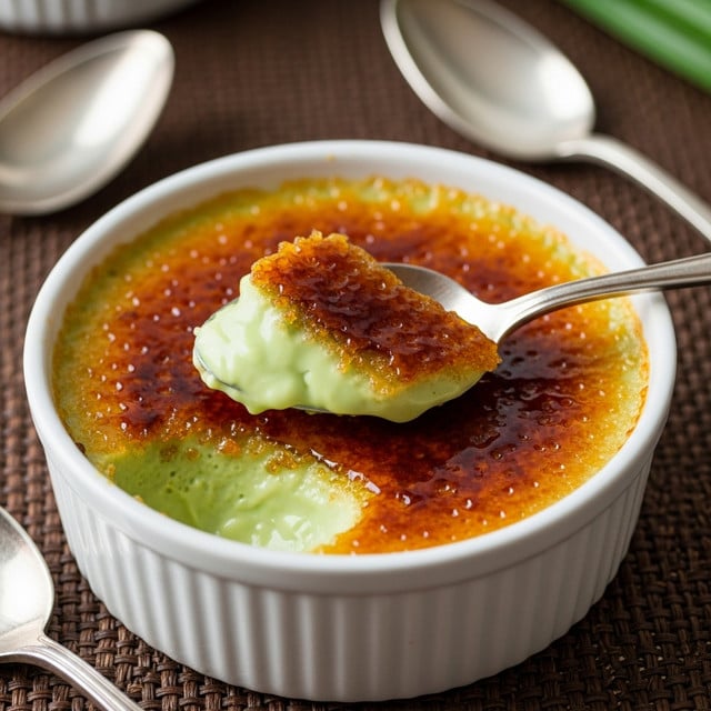 Pandan Creme Brulee Recipe