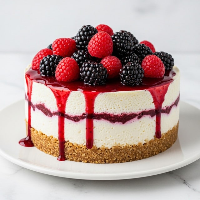 Heavenly Blackberry Raspberry Cheesecake Recipe