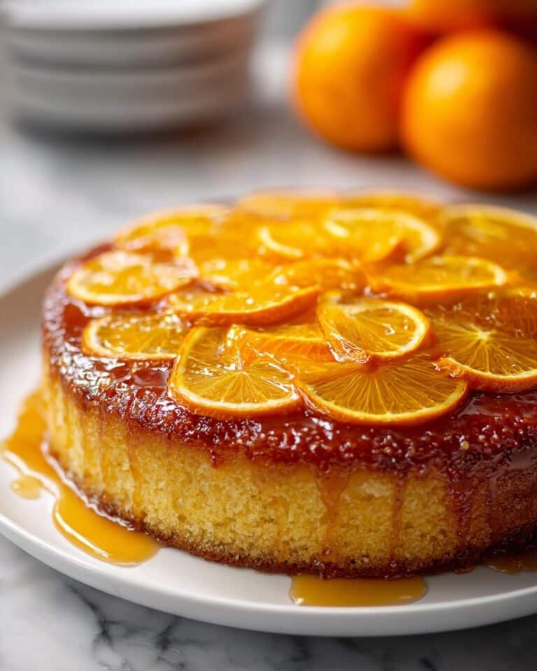 Upside Down Orange Cake Recipe