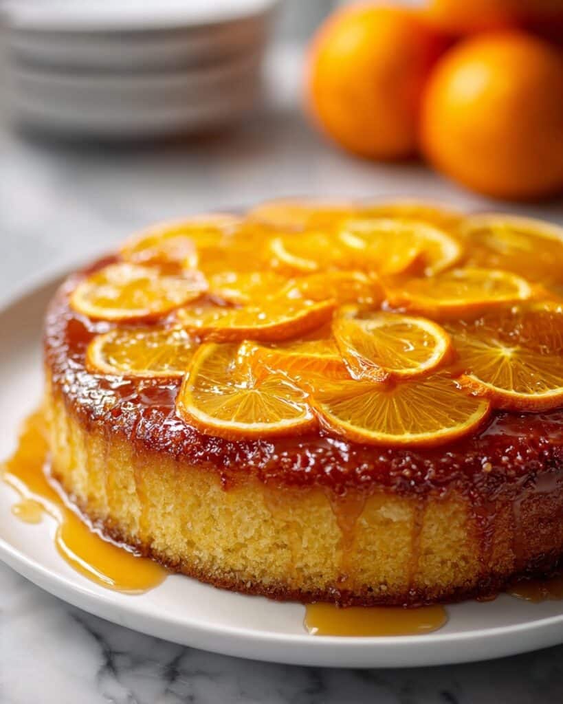 Upside Down Orange Cake Recipe