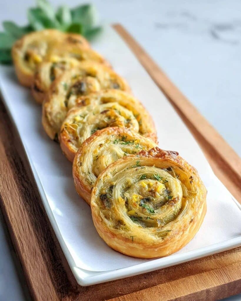 Puff Pastry Garlic n’ Herb Pinwheels Recipe