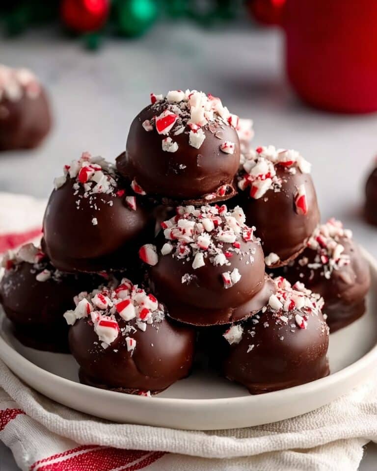 Homemade Peppermint Chocolate Truffles Recipe