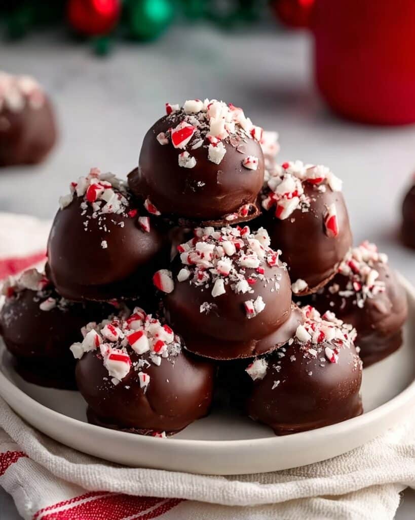 Homemade Peppermint Chocolate Truffles Recipe