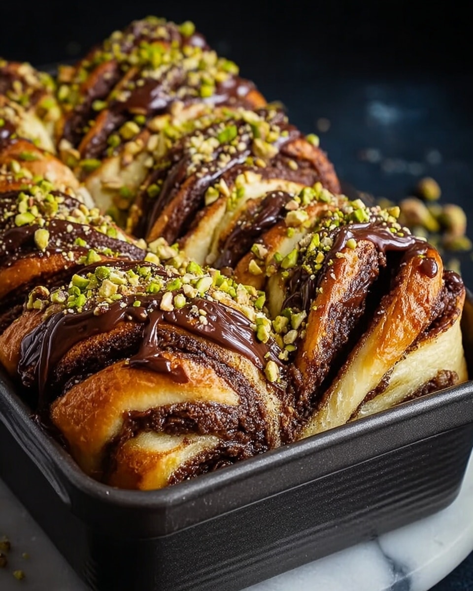 Pistachio Chocolate Babka Pull Apart Recipe