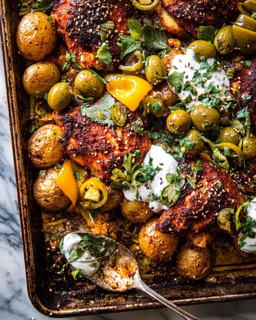Sheet Pan Lemon Balsamic Chicken and Potatoes Recipe