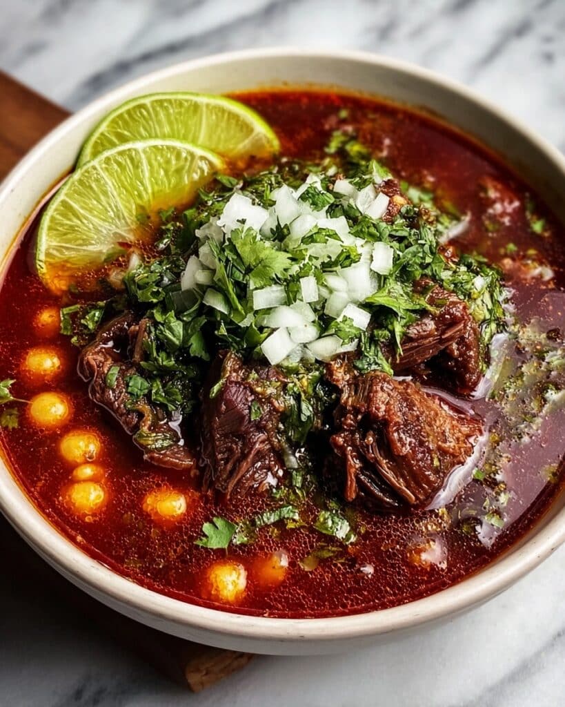 Pozole Rojo Recipe: Easy Red Pork Soup with Tender Hominy Recipe