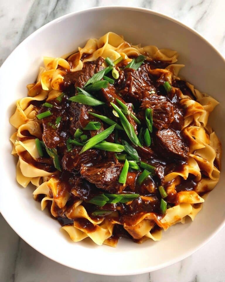 Slow Cooker Korean Beef Noodles Recipe
