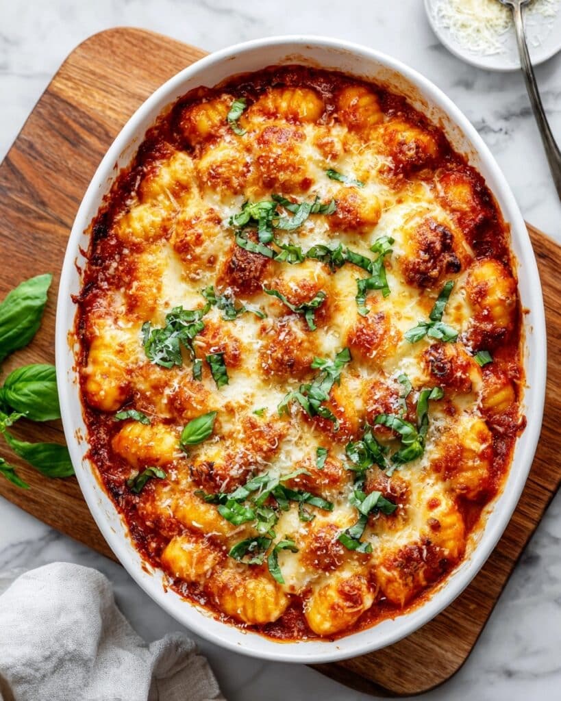 Baked Gnocchi with Tomato & Mozzarella Recipe