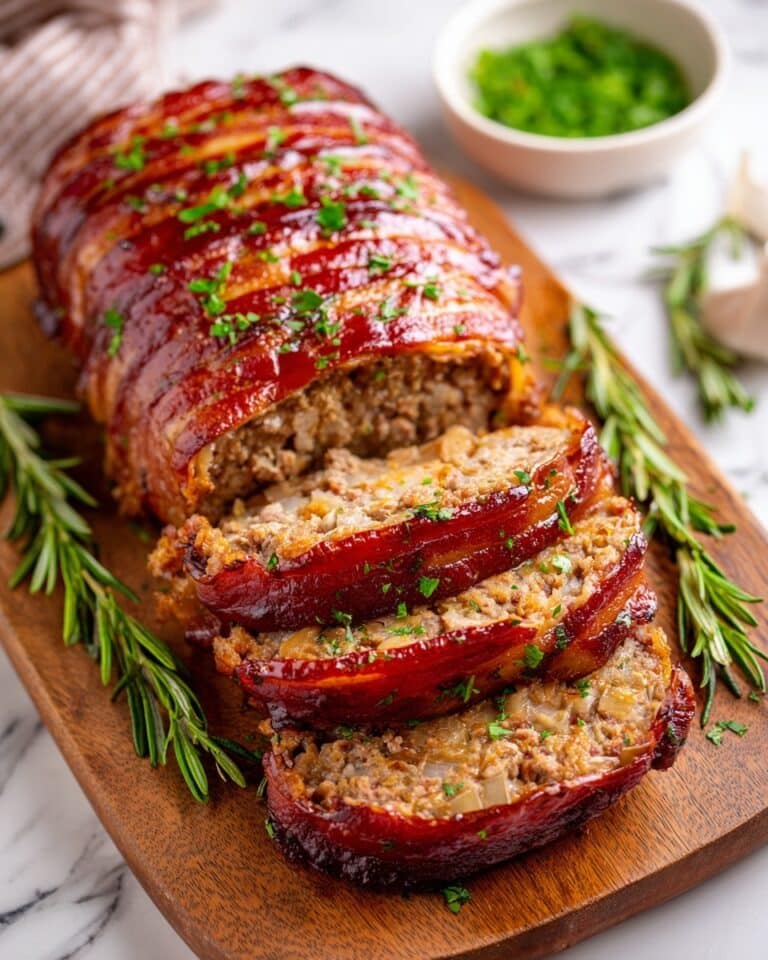 Easy Bacon Wrapped Meatloaf Recipe