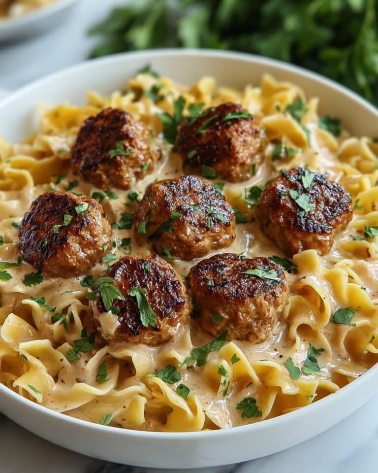 Swedish Meatball Noodle Bake Recipe