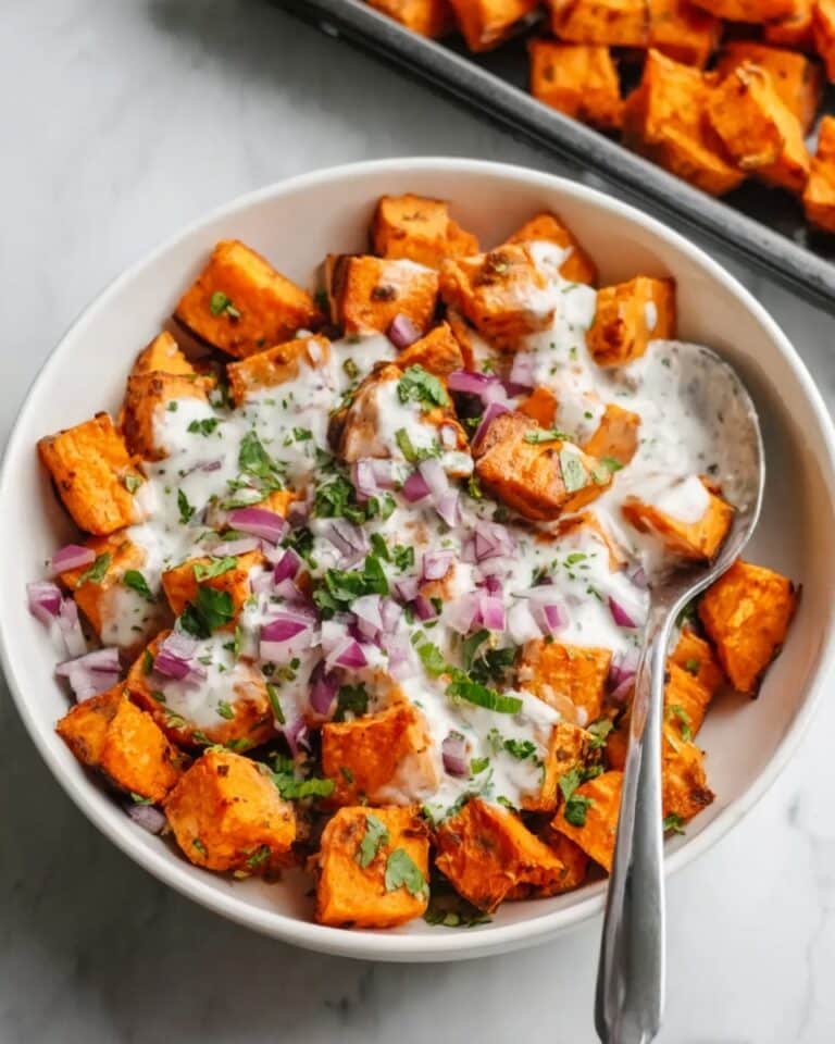 Sheet Pan Buffalo Chicken and Sweet Potato Bowls Recipe