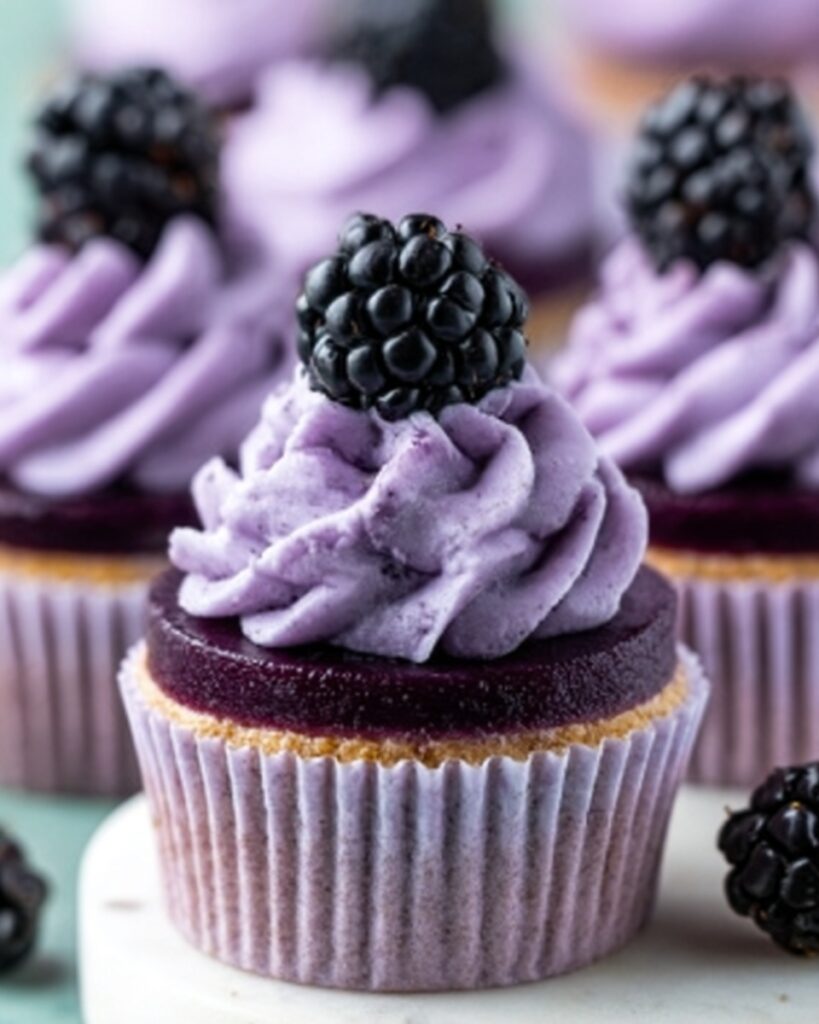 Mini Blackberry Lavender Cheesecakes Recipe