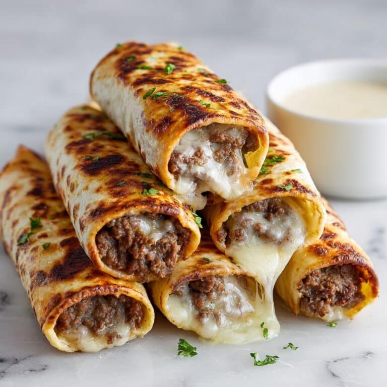 Crispy Cheesy Beef Taquitos Recipe