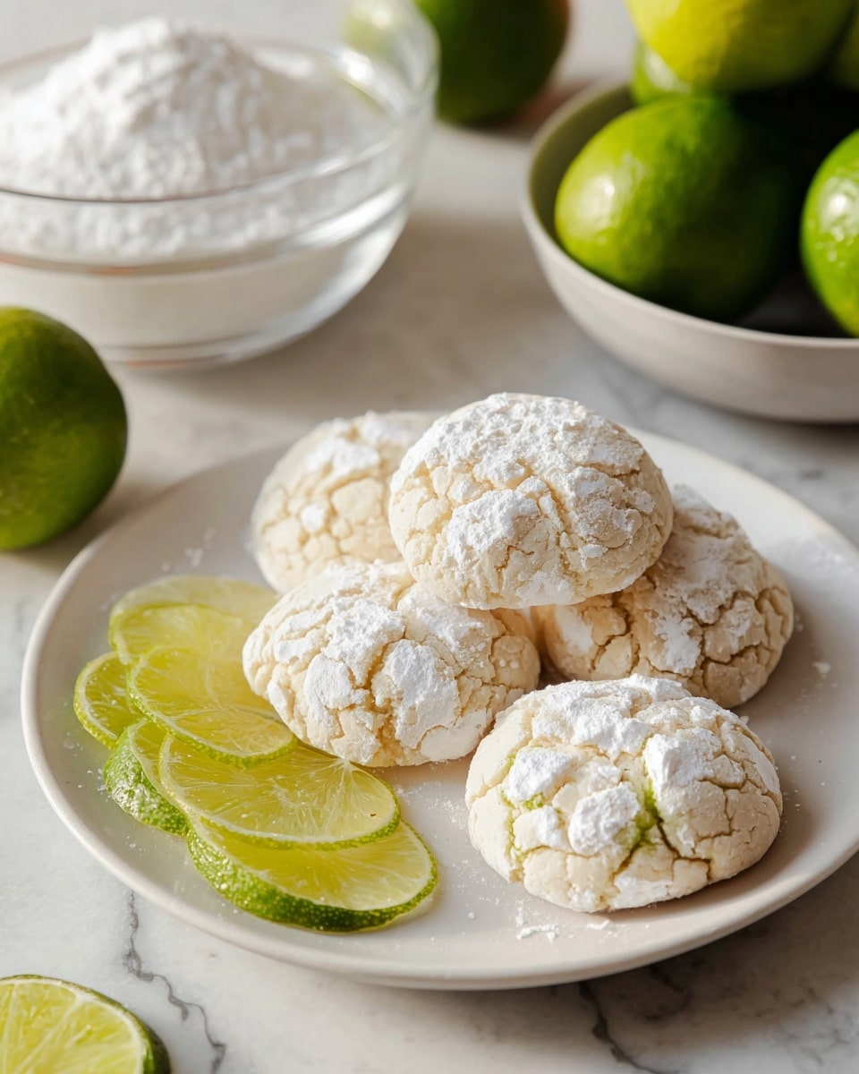 Coconut Key Lime Crinkle Cookies Recipe