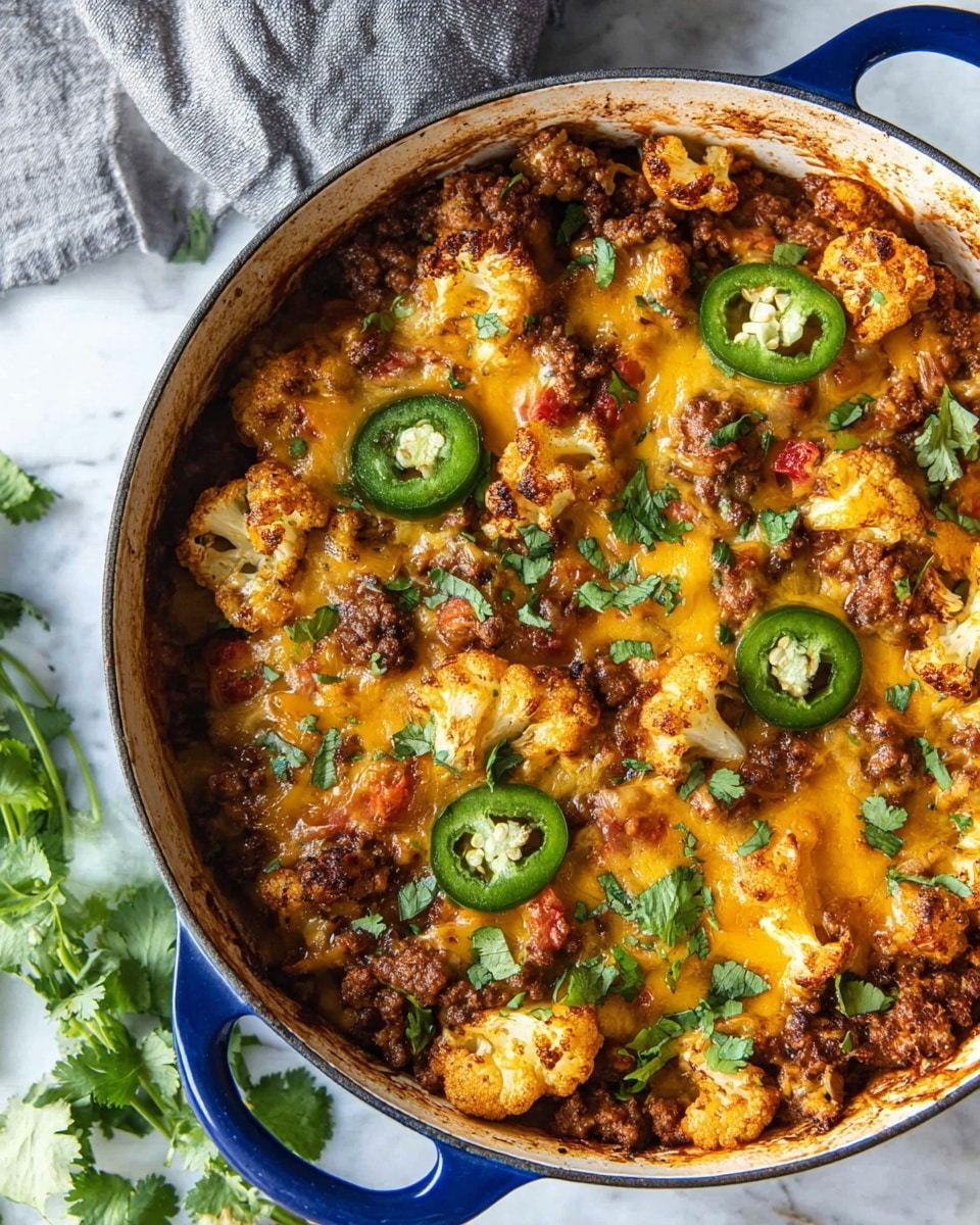 Cauliflower Beef Taco Skillet Recipe