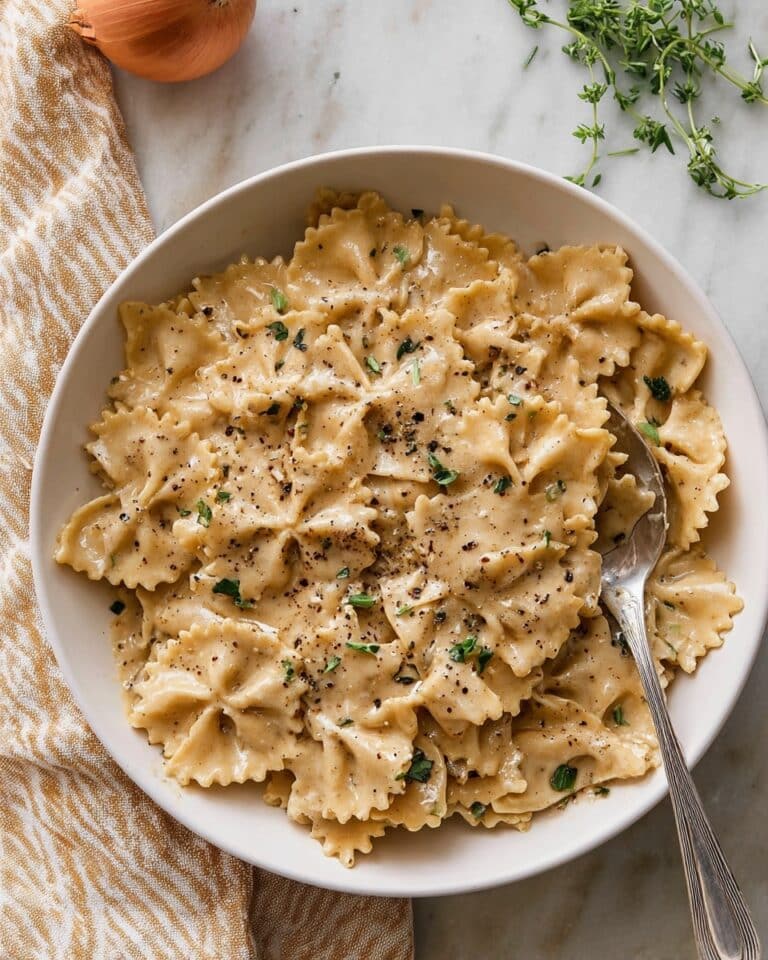 The BEST French Onion Pasta Recipe