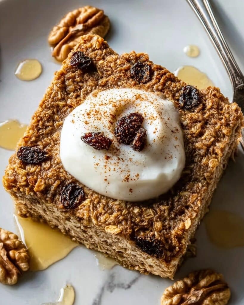 High-Protein Cinnamon Roll Baked Oatmeal Recipe