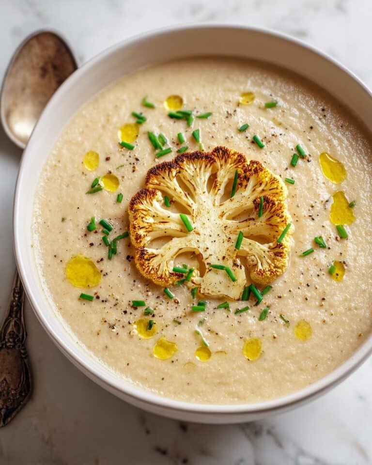 Creamy Roasted Cauliflower Soup Recipe