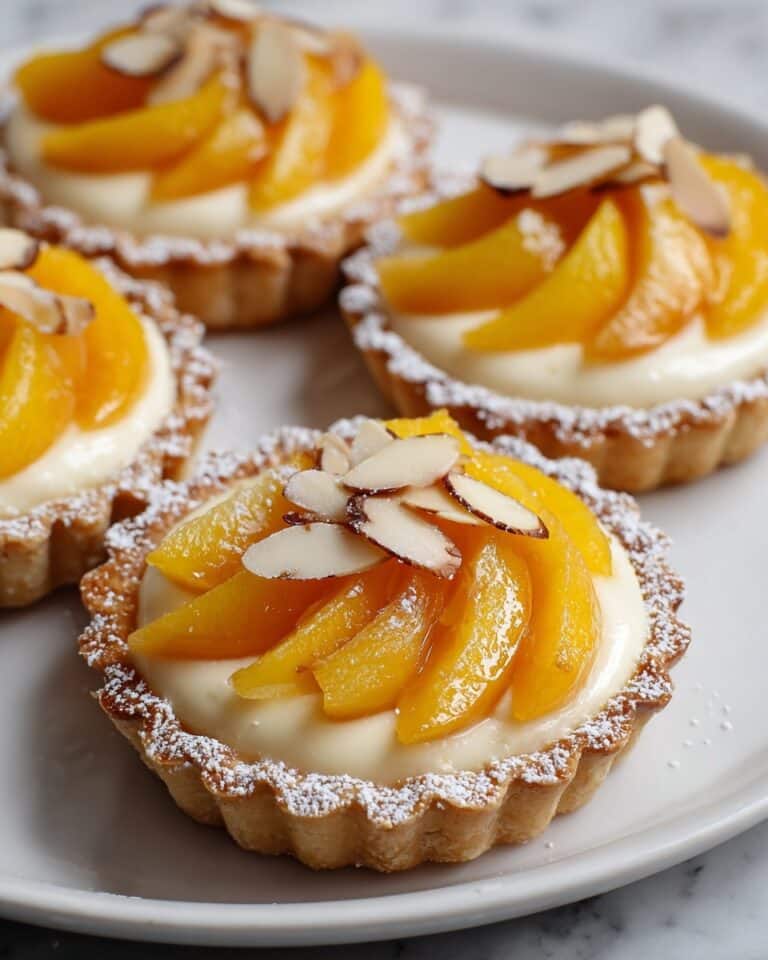 Peach Almond Tartlets Recipe