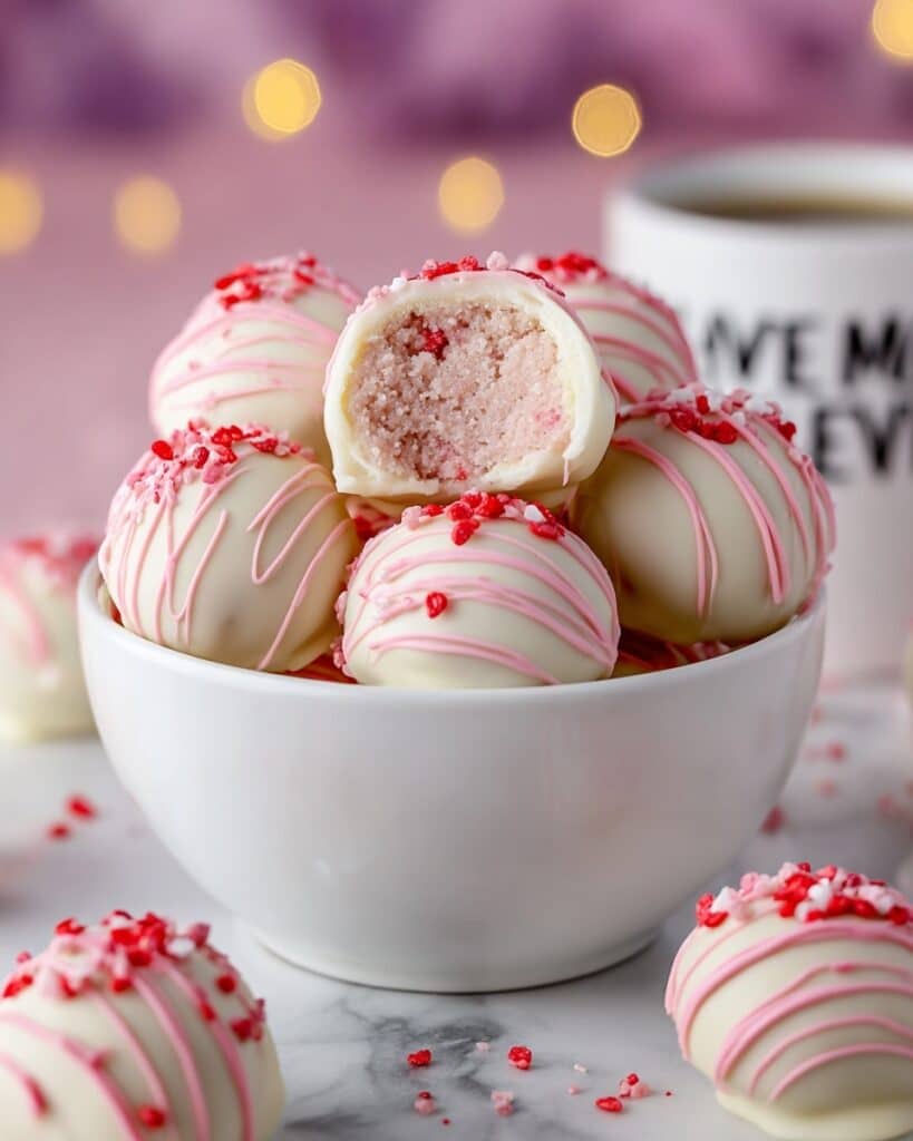 Strawberry Shortcake Truffles Recipe