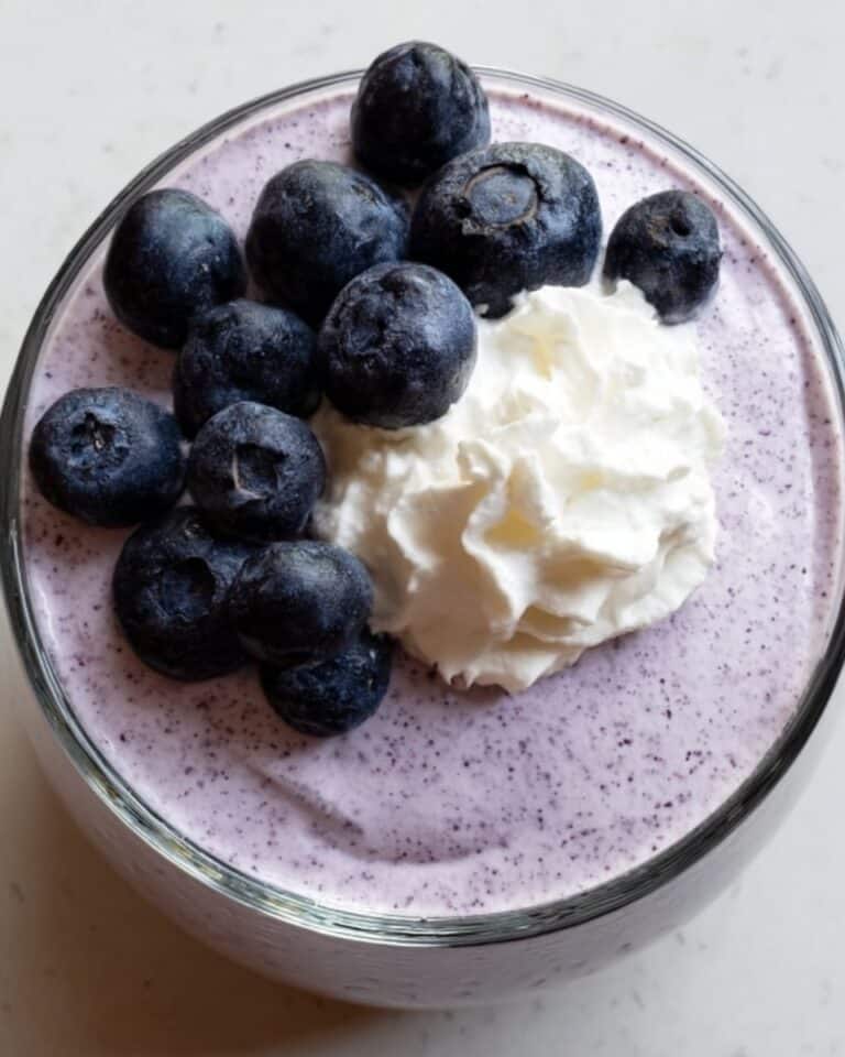 Blueberry Cottage Cheese Mousse (High Protein, Low Sugar) Recipe