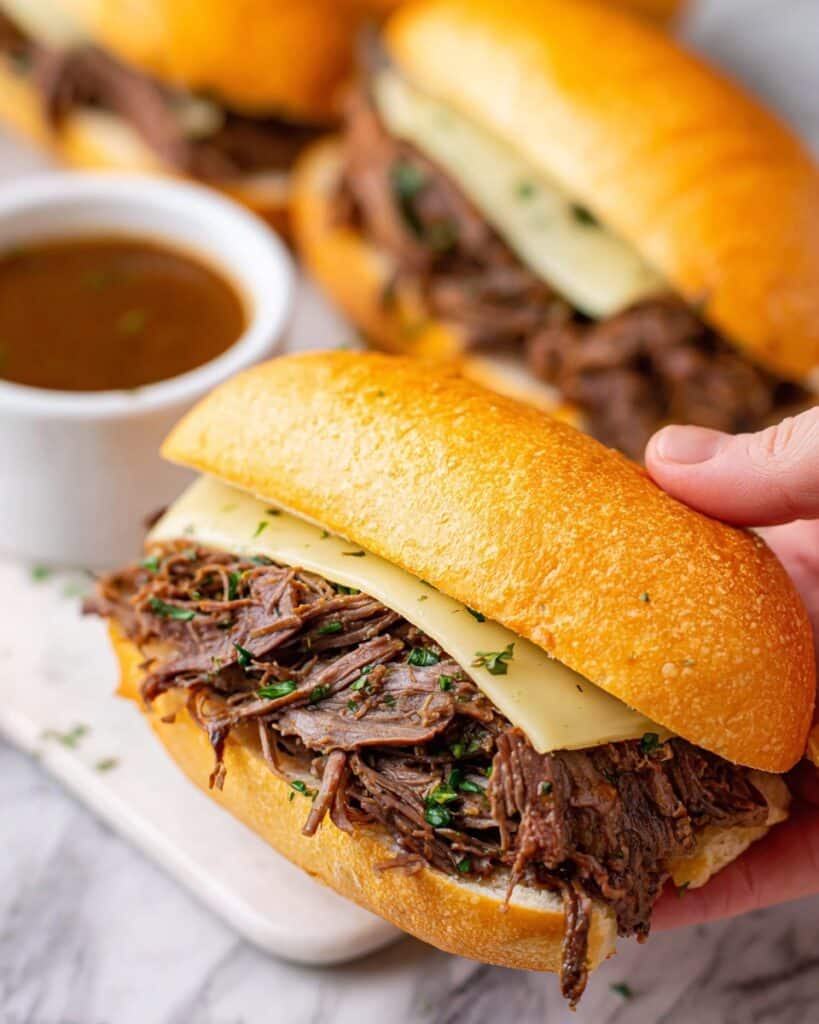 Slow Cooker French Dip Sandwiches Recipe