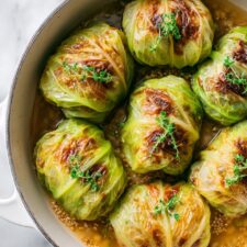 Daniel Fast Cabbage Rolls with Lentils and Tomato Sauce Recipe
