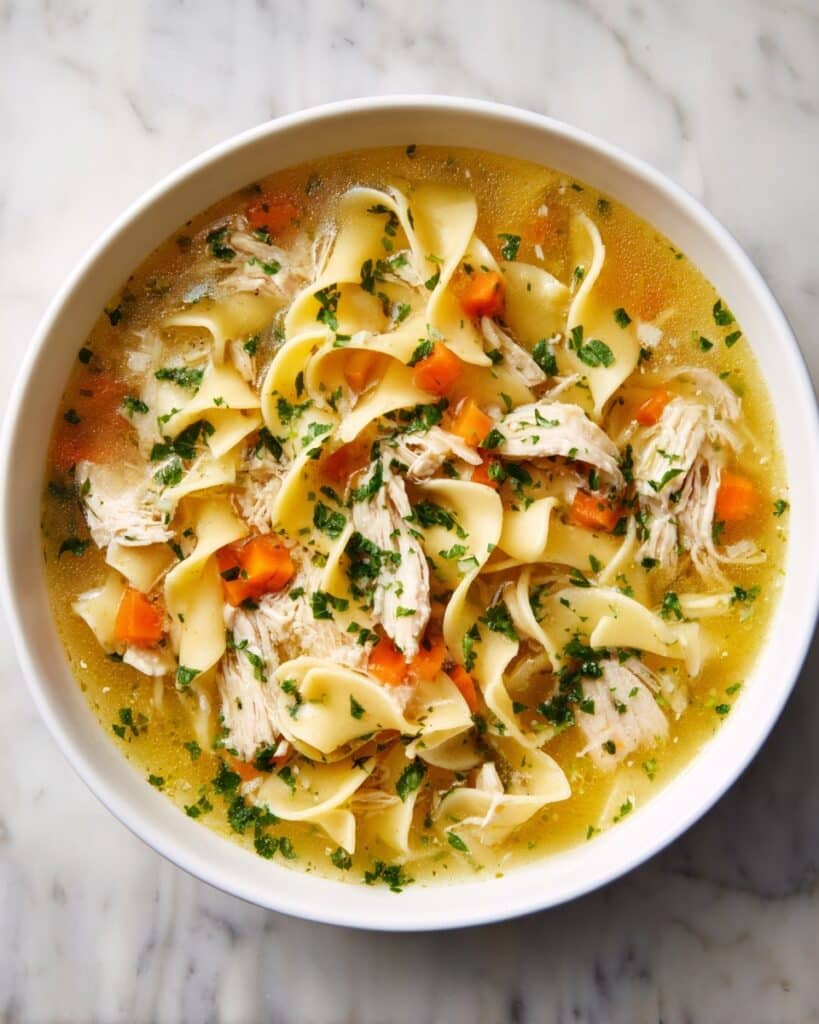 Creamy Chicken Noodle Soup Recipe: Velvety and Thick Recipe