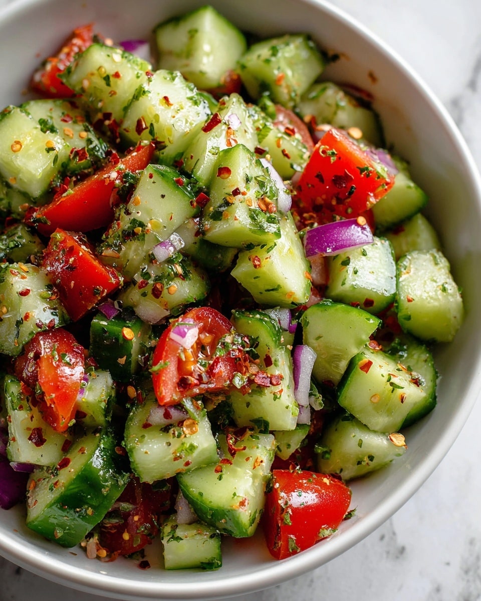 A bowl filled with many golden brown, crispy fritters that show bits of green herbs and small orange pieces inside, giving a textured and slightly rough look on the surface; the fritters are piled closely together, and a small white bowl filled with red sauce is partially visible in the top background. The bowl is placed on a white marbled surface. Photo taken with an iphone --ar 4:5 --v 7