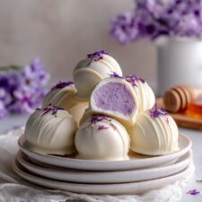 Honey Lavender White Chocolate Truffles Recipe
