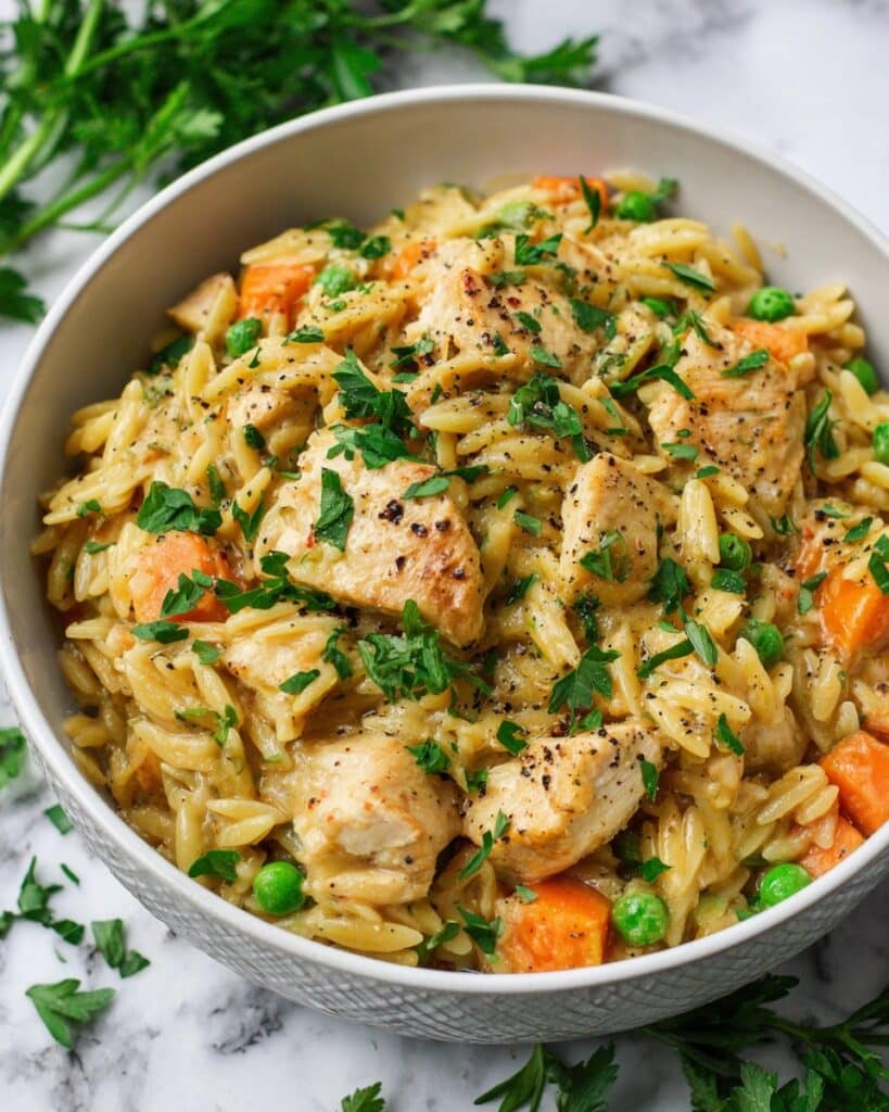 Cozy Up with Creamy Chicken Orzo in Just 20 Minutes Recipe