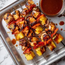 BBQ Pineapple Chicken Kabobs Recipe