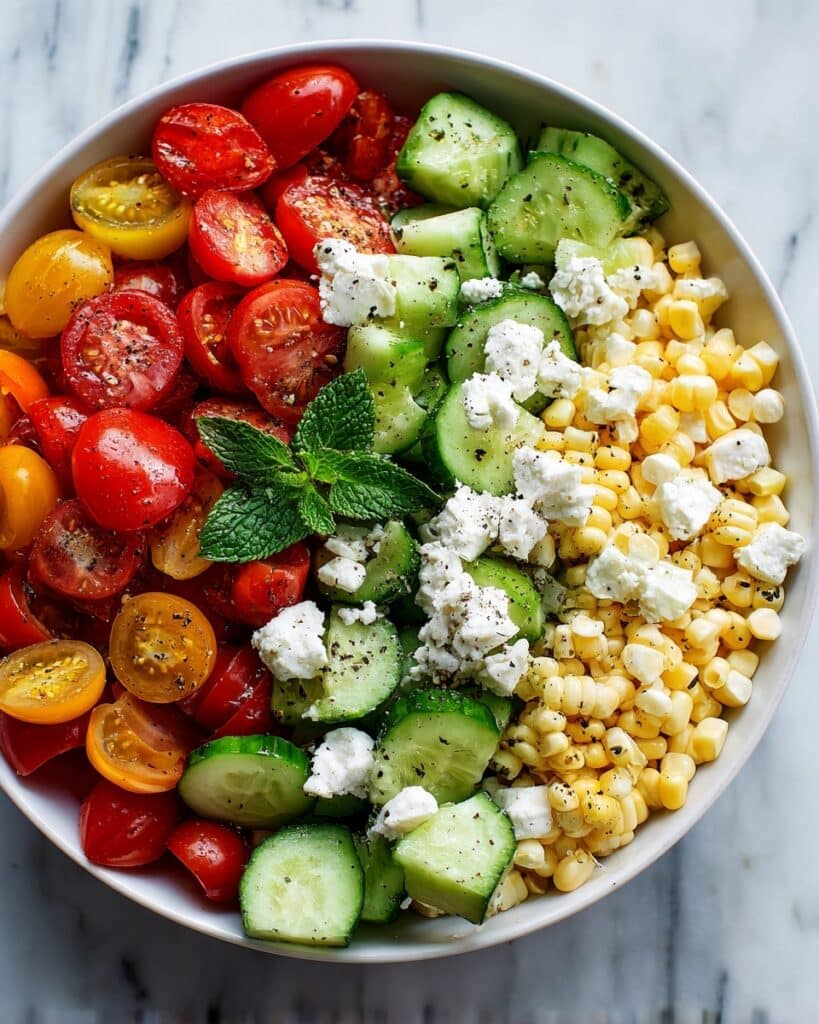 Street Corn Creamy Cucumber Salad: Refreshing Summer Vibes Recipe
