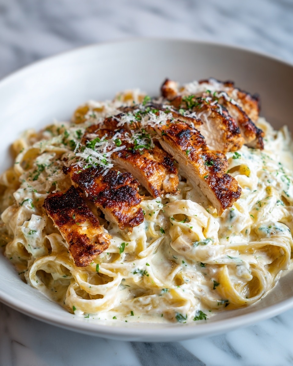 Creamy Cajun Chicken Linguine with Garlic Mozzarella Sauce Recipe