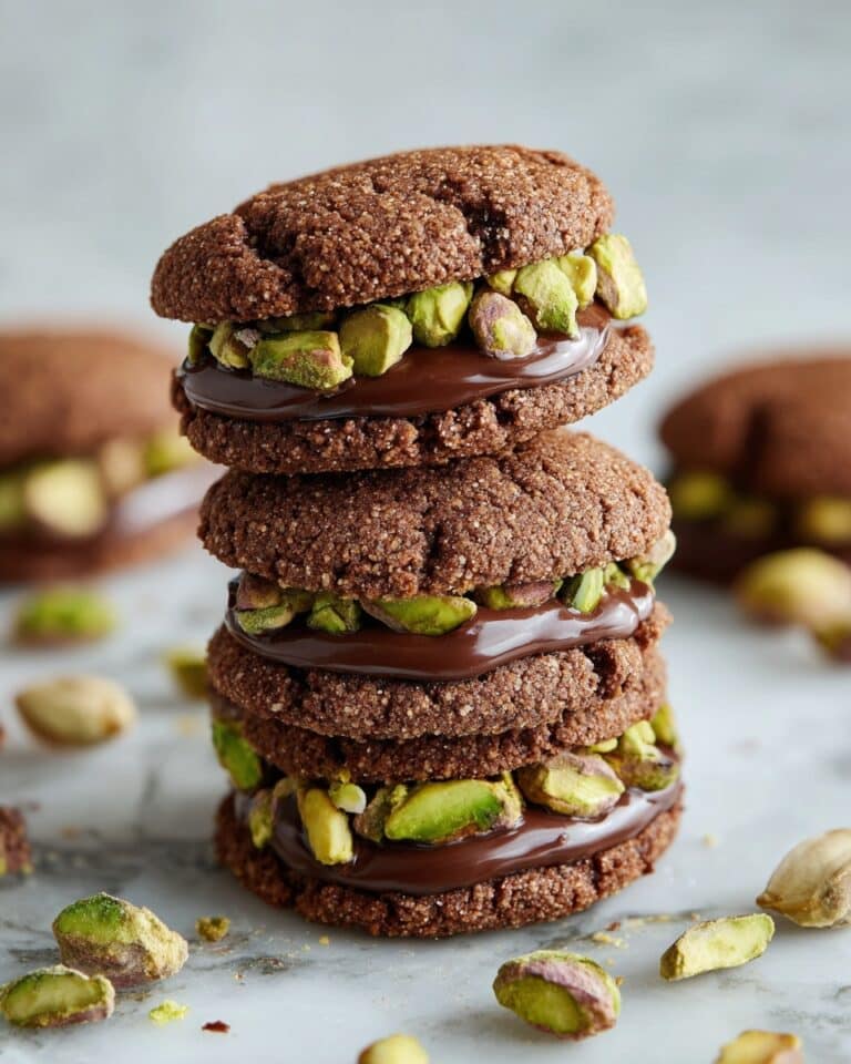 Irresistible Chocolate-Pistachio Sandwich Cookies Recipe