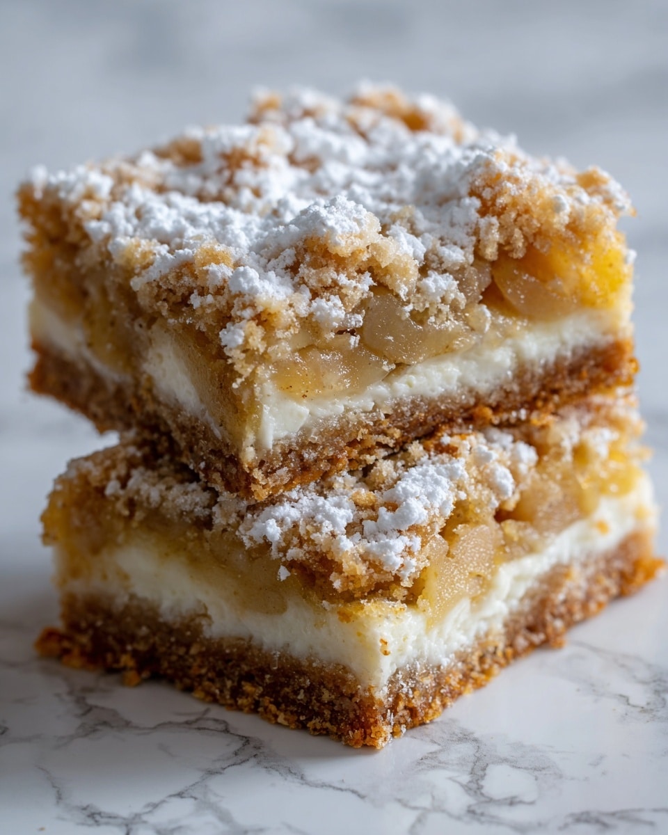 Maple Glazed Apple Blondies Recipe