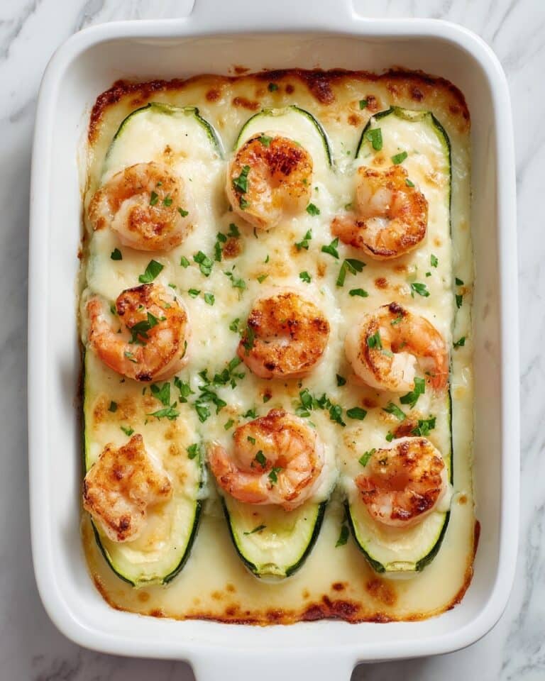 Garlicky Shrimp and Zucchini Boats Recipe