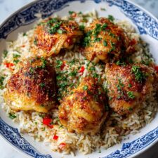 Healthy Portuguese Chicken and Rice Recipe