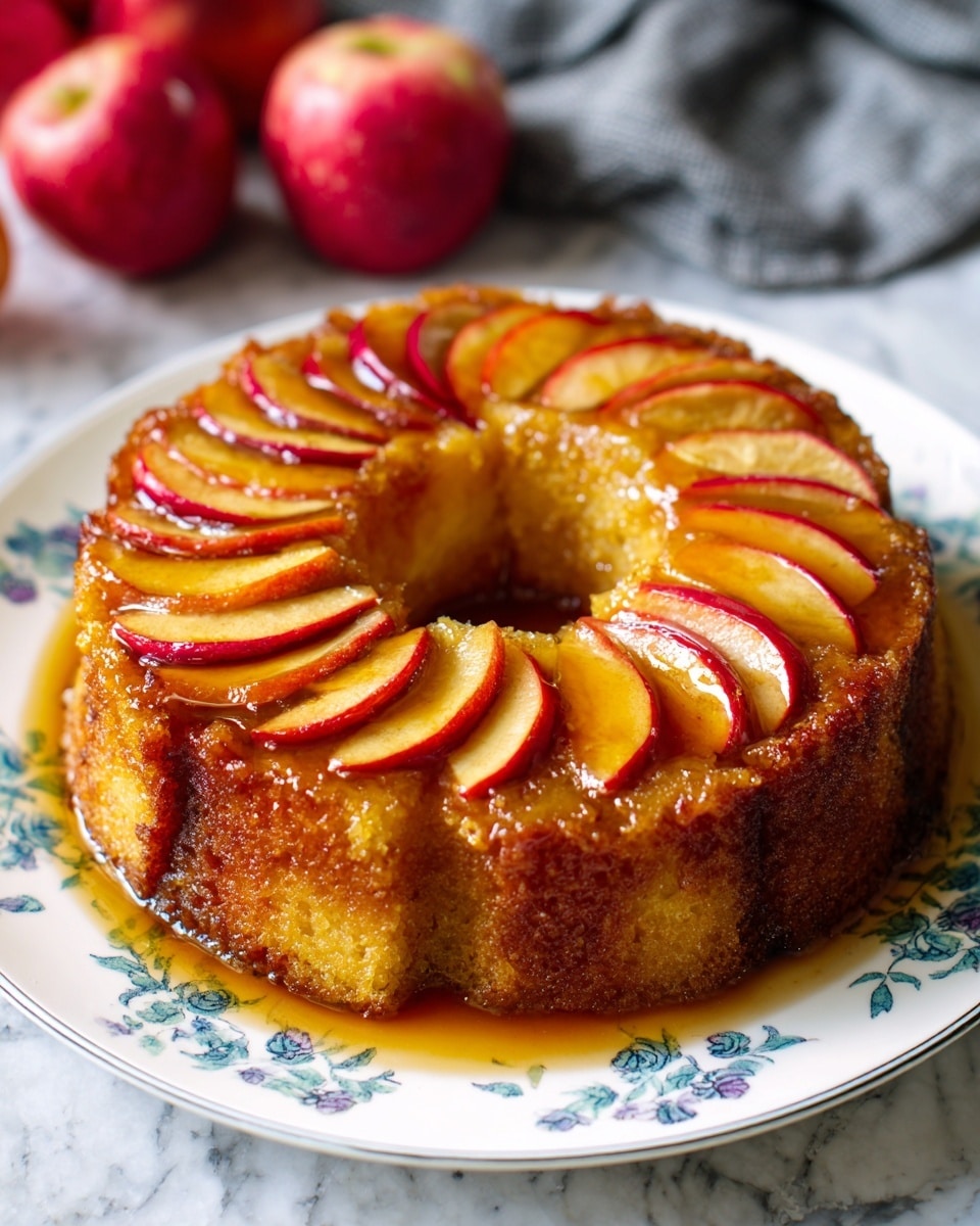 This image shows a round, two-layer lemon cake with a golden brown crust and light yellow sponge inside. The top layer is dusted with powdered sugar. Along the top edge, there are white swirls of whipped cream, each topped with a thin yellow lemon slice. The cake sits on a white plate with powdered sugar around the edges. The background has whole yellow lemons and a white marbled surface. Photo taken with an iphone --ar 4:5 --v 7