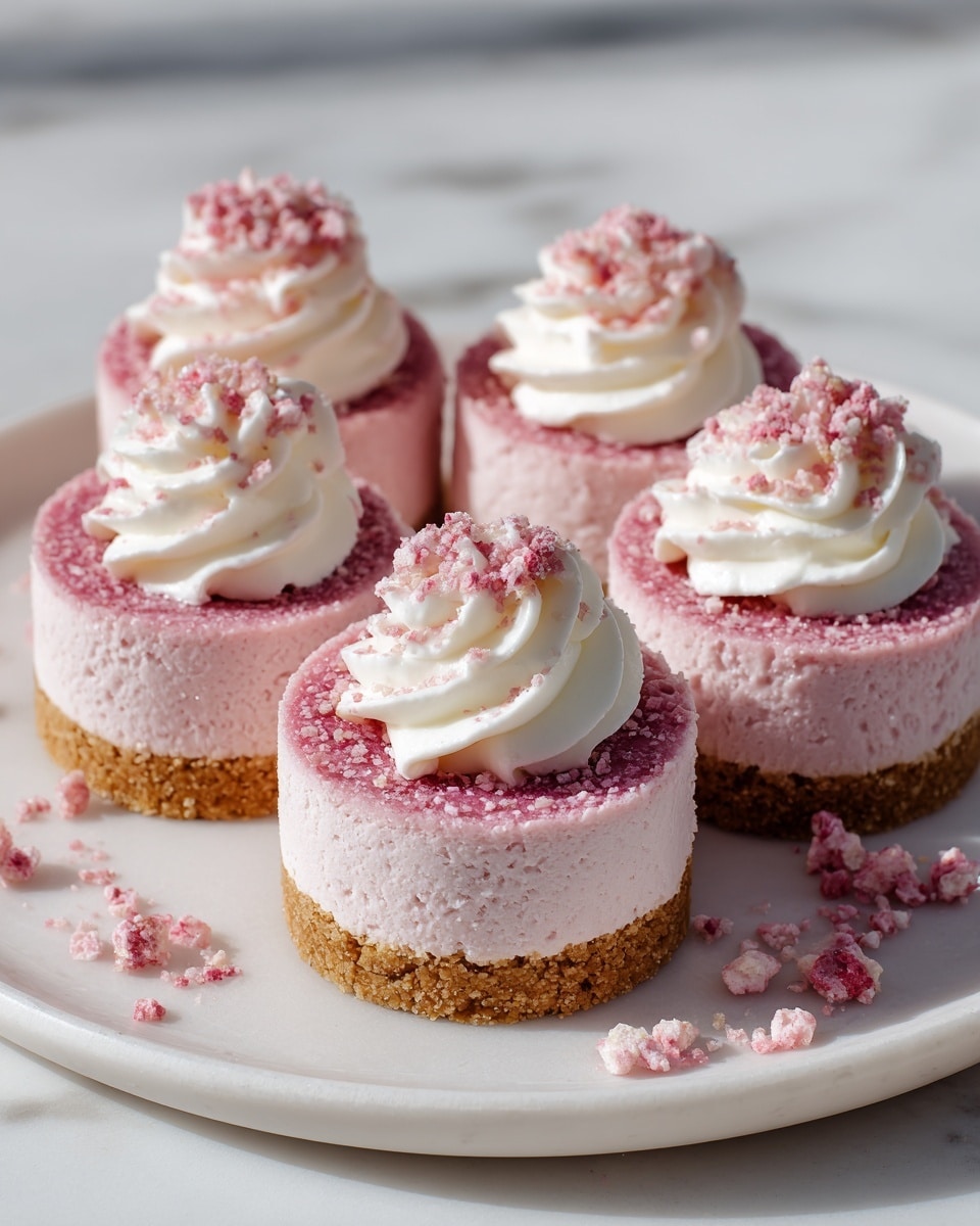 No Bake Pink Velvet Cheesecake Bites: Easy, Creamy, and Pretty Recipe