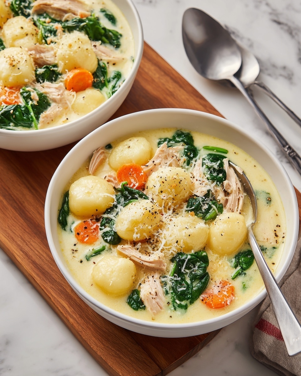Chicken and Gnocchi Spring Soup Recipe