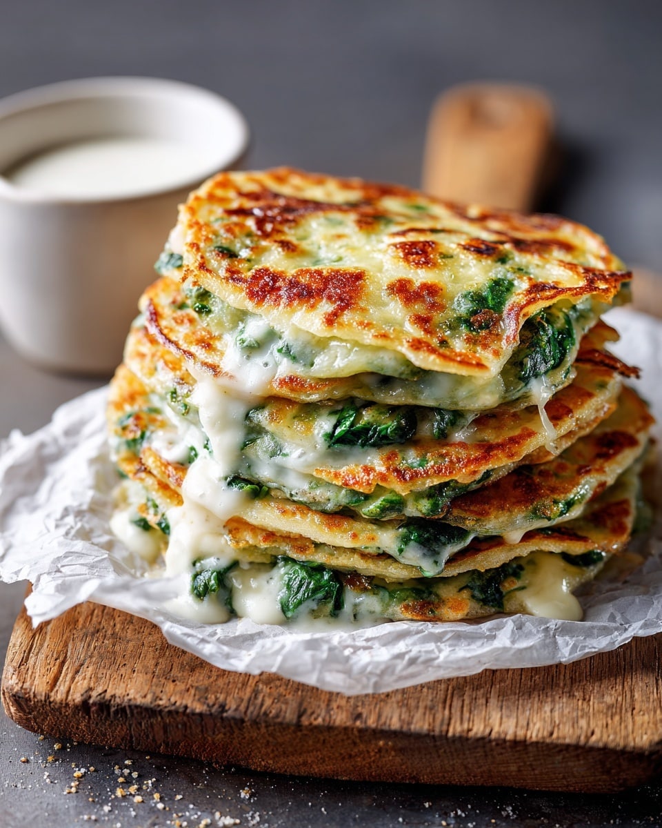 Low Carb Spinach Cheese Crisps Recipe