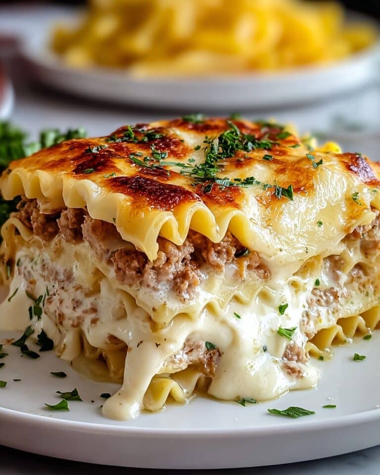 Chicken Alfredo Lasagna Rolls Recipe