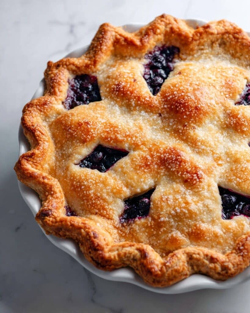 Golden Blueberry Pie Recipe