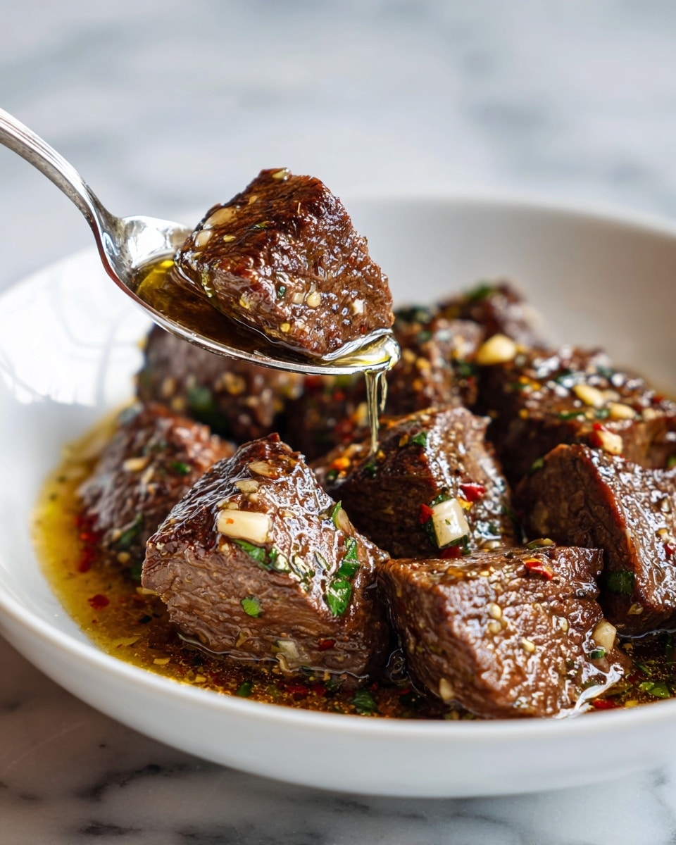 Slow Cooker Garlic Butter Beef Bites Recipe
