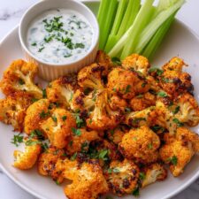 Buffalo Cauliflower Bites: Crispy Healthy Appetizer Recipe