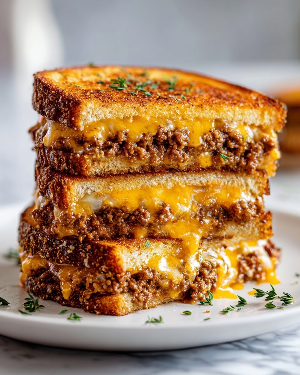 Cheesy Ground Beef Melt Recipe