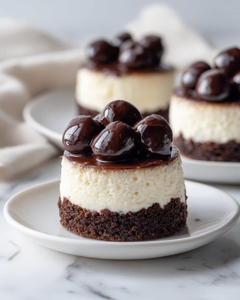 Brownie Bottom Mini Cheesecakes Recipe