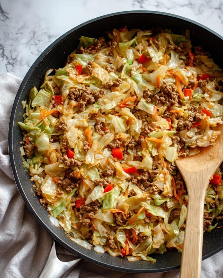 One-Pot Cabbage and Ground Beef Skillet Recipe