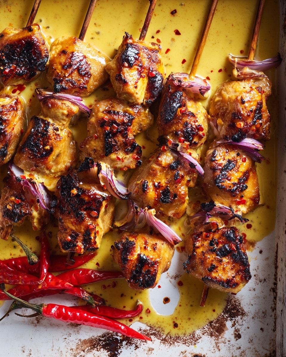 Spicy Korean Chicken Kebabs Recipe